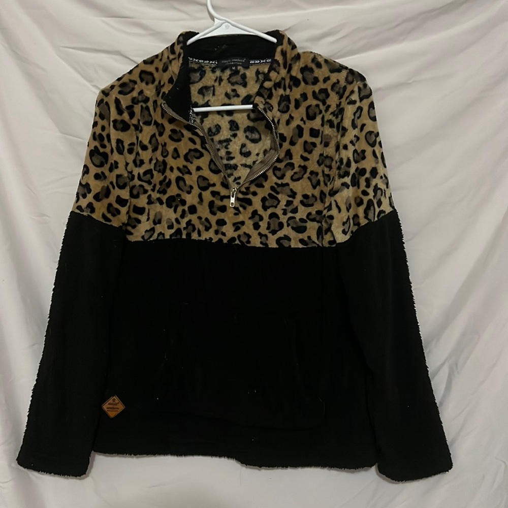 Simply Southern Cheetah Print Quarter Zip
